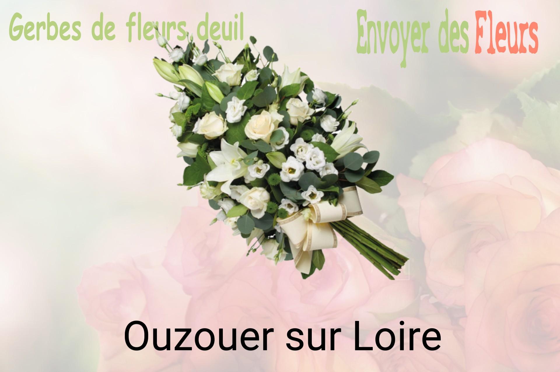 Gerbe de fleurs de deuil livrée à Ouzouer-sur-Loire